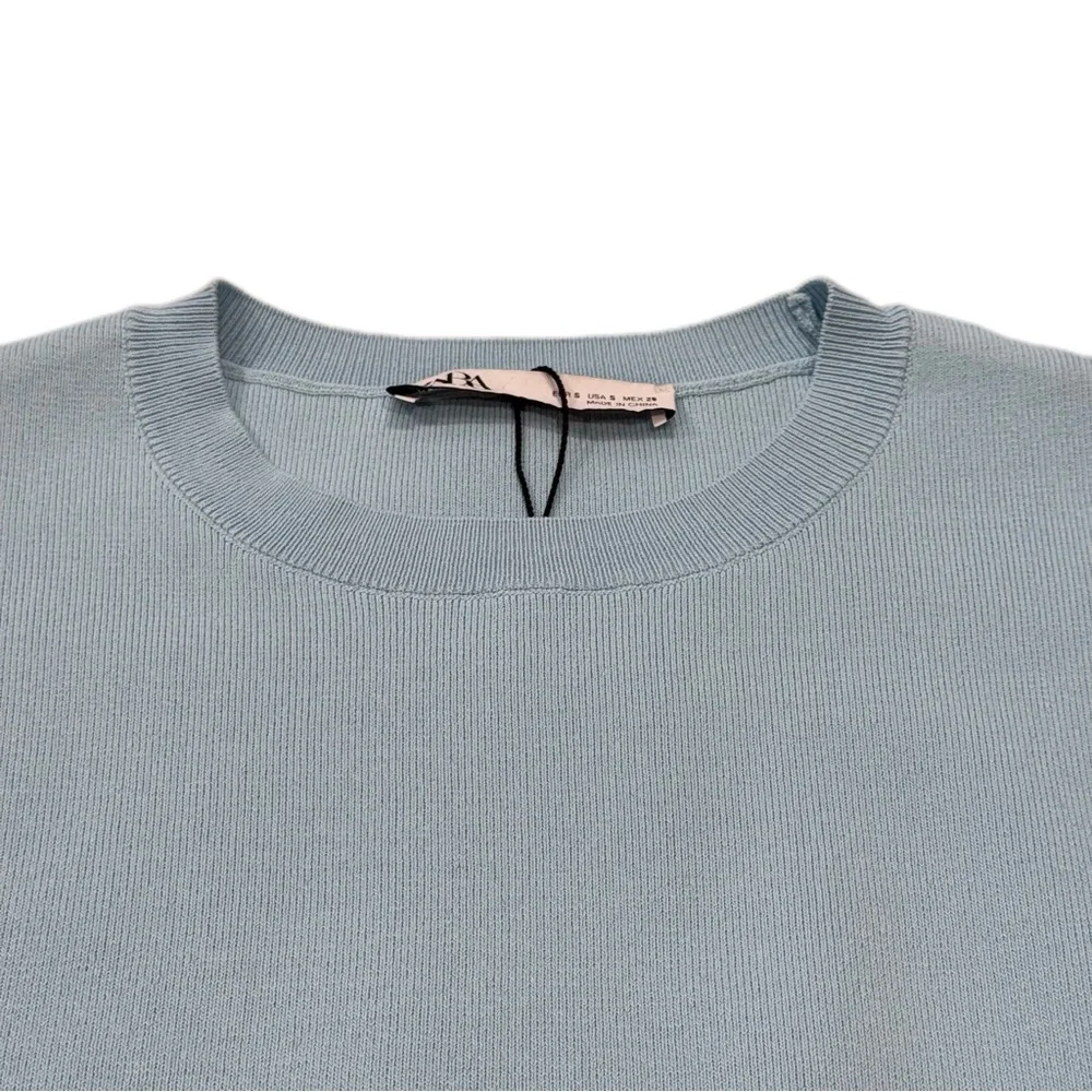 Zara Light Blue Mini Dress Size Small BNWT - Picture 6 of 9